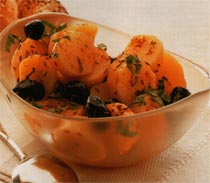 Baharatlı Patates ve Zeytin Salatası