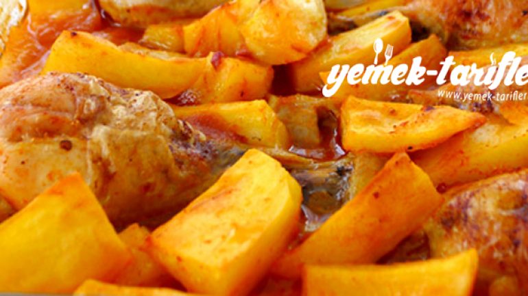 Fırında Tavuk Butlu Patates Tarifi