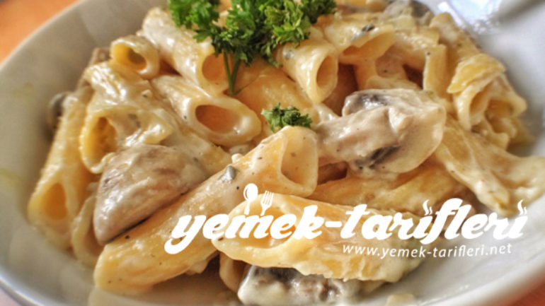 Kremalı Mantarlı Makarna