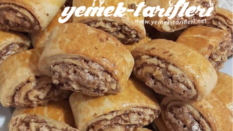 Cevizli Rulo Kurabiye Tarifi