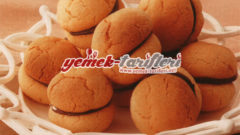 Bademli Çikolata Kremalı Kurabiye